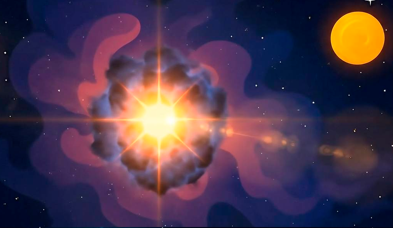 Процесс рождения звезды